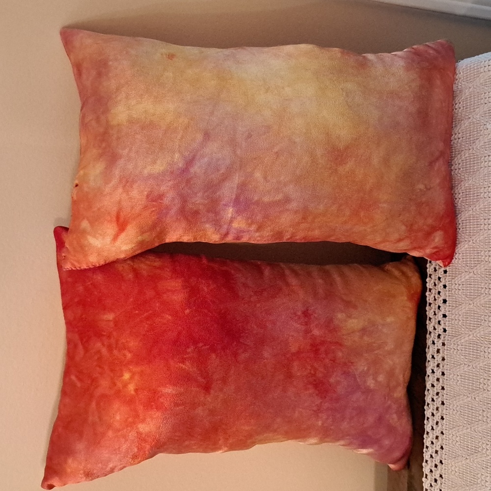 Hand Crafted Bag Purse Tote Pillow Set of 2 - Picture 3 of 7